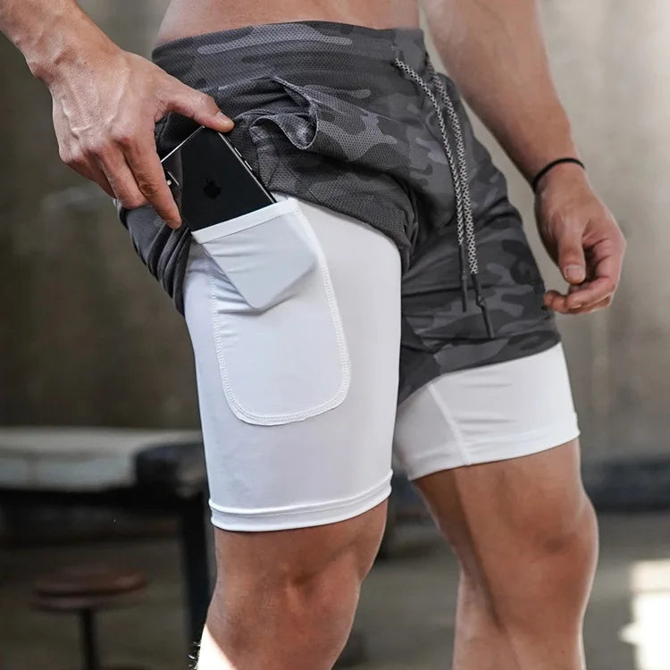 Short Masculino 2 em 1  – Praticidade e Estilo no Seu Treino!