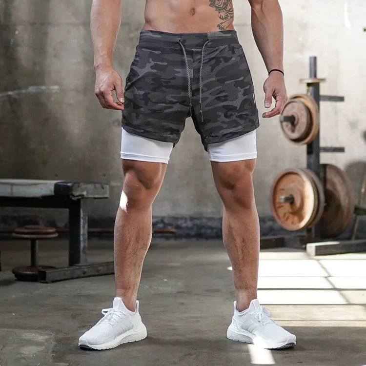 Short Masculino 2 em 1  – Praticidade e Estilo no Seu Treino!