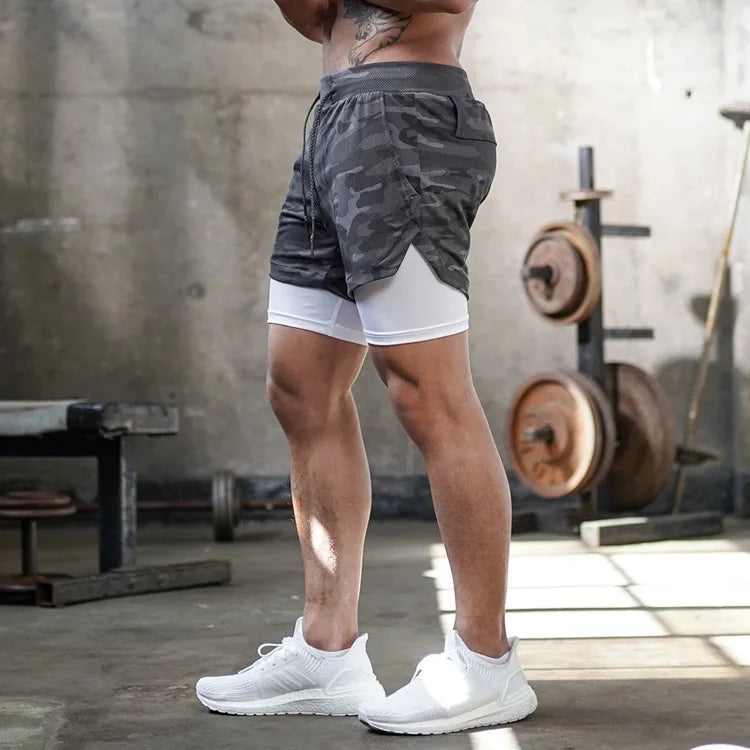 Short Masculino 2 em 1  – Praticidade e Estilo no Seu Treino!