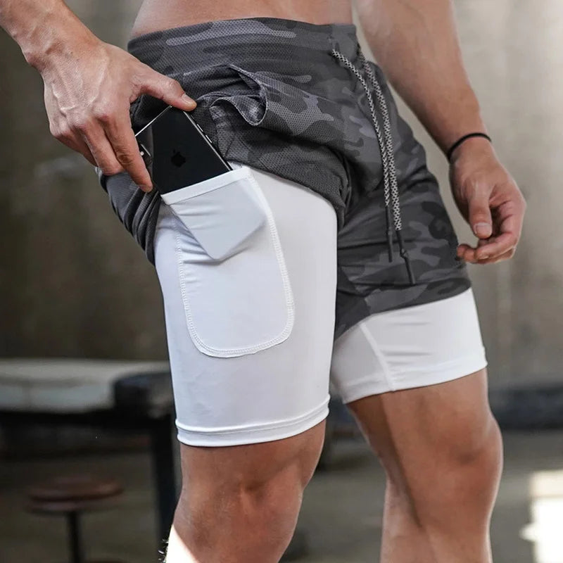 Short Masculino 2 em 1  – Praticidade e Estilo no Seu Treino!