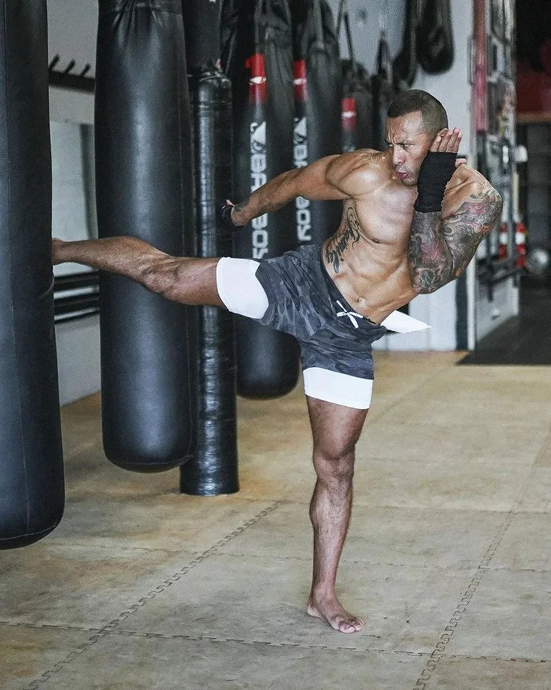Short Masculino 2 em 1  – Praticidade e Estilo no Seu Treino!